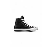 Converse, Homme, Chaussures, Noir, Taille: 44 EU Cuir Hi-Top Semelle en Caoutchouc Baskets
