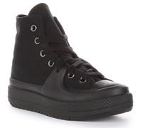 Converse Chuck Taylor All Star Moni Haute Femme Trainer En Noir UK 2 - 10