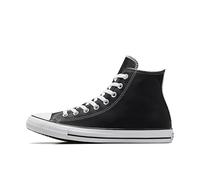 CONVERSE Baskets hautes 'CHUCK TAYLOR ALL STAR CLASSIC HI LEATHER' noir / blanc chiné, Taille 41,5