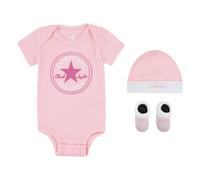 Converse Ensemble bébé Classic Body, bonnet et chaussons Rose 6-12 mois Filles
