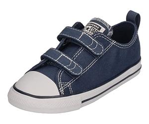 Converse Mixte enfant Ctas 2v Ox Canvas 7v603c Chaussons, Noir, 22 EU