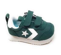 Converse Omega Trainer Chaussures pour Enfant A16419C Vert et Blanc Double Déchirure avec Semelle Amorti, Vert et blanc., 26 EU