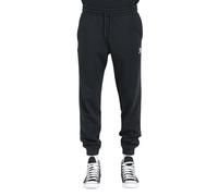 Converse Pantalon Homme Noir Pantalon de Sport avec Broderie Logo, Noir , XL