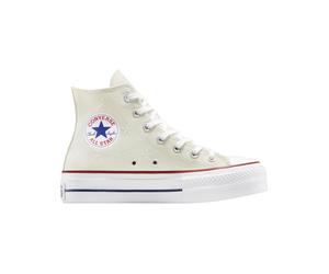 Converse - Sneakers compensées - Chuck Taylor All Star Lift Platform High Vintage White/Red/Navy pour Femme - Taille 35 - Blanc Blanc 35
