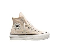 Converse - Sneakers compensées en toile - Chuck Taylor All Star Lift Natural Ivory/Egret/Black - Taille 39.5 - Beige Beige 39.5