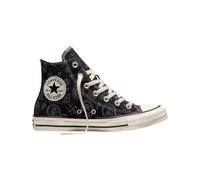 Converse - Sneakers hautes en toile - Chuck Taylor All Star Paisley Pop High Black/Dark Matter - Taille 36 - Noir Noir 36