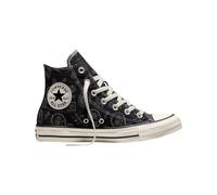Converse - Sneakers hautes en toile - Chuck Taylor All Star Paisley Pop High Black/Dark Matter - Taille 39 - Noir Noir 39