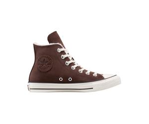 Converse - Sneakers hautes fourrées - Chuck Taylor All Star Classic High Totally Fudged/Egret/Black pour Femme - Taille 36 - Marron Marron 36
