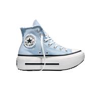 Converse - Sneakers montantes à semelle compensée - Chuck Taylor All Star Lift Double Stack High Clear Skies/White pour Femme - Taille 36 - Bleu Bleu 36