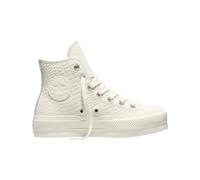 Converse - Sneakers montantes à semelle compensée - Chuck Taylor All Star Lift High Egret/Egret/Vintage White pour Femme - Taille 40 - Blanc Blanc 40