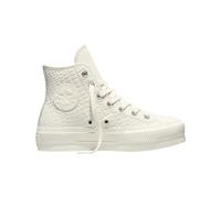 Converse - Sneakers montantes à semelle compensée - Chuck Taylor All Star Lift High Egret/Egret/Vintage White pour Femme - Taille 39 - Blanc Blanc 39