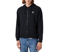 Converse Sweat à capuche Full Zip Go-To Chuck Patch Noir Code 10023871-A01, noir/blanc, M