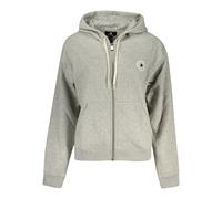 Converse - Sweat à capuche zippé Signature - Femme - Sweatshirts et sweats à capuche - Gris - Taille: 36 FR