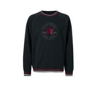 CONVERSE Sweat-shirt 'Retro Chuck' taupe / rouge foncé / noir / blanc, Taille S
