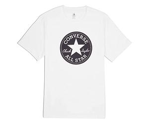 Converse T-shirt Go-To Chuck Taylor Patch Blanc Code 10023854-A01, Blanc, M