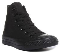 Converse Tout Étoile Unisexe Montantes Toile Trainer Noir Taille EU 36-46 Demi