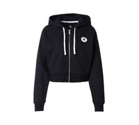 CONVERSE Veste de survêtement noir / blanc, Taille L