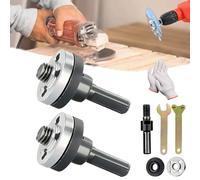 Conversion Angle Grinding Adapter Connecting Rod Kit for Electric Drill, 6mm/10mm Angle Grinder Electric Drill Conversion Kit, 2Set Adjustable Rotary Driver Cutter Shaft Accessories (10mm)
