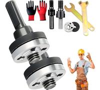 Conversion Angle Grinding Adapter Connecting Rod Kit for Electric Drill, Electric Drill Angle Grinder Connecting Rod Set, Conversion Angle Grinder Adapter for Most Power Drills (6mm+10mm)