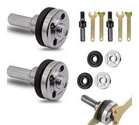 Conversion Angle Grinding Adapter Connecting Rod Kit for Electric Drill, Electric Drill Angle Grinder Connecting Rod Set, Adjustable Rotary, with Replacement Grinder Nuts (2Set* 10mm Drill)