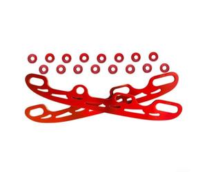 Conversion de lame de patin en ligne pour patin à glace, accessoires de rénovation en acier inoxydable (petite rouge)