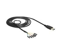 DeLOCK 1.8m USB2.0-A/TTL 6-p câble USB 1,8 m Noir