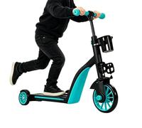 Convertible 3 in 1 Tricycle 90cm Kids Scooter with Push Handle | Multi Mode Ride On Toy With Adjustable Handle And Detachable Push Bar. Great For To Age 6.
