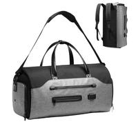 Convertible Garment Bag for Men Women, Carry on Travel Bag with Suit Compartment, Weekend Flight Bags with Shoe Pouch