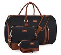 Convertible Garment Duffel Bag for Travel - Carry on Garment Bags with Toiletry Bag Large Weekender Bag for Men Women 2 in 1 Hanging Suitcase Suit Travel Duffel Overnight Bags 4pcs Set