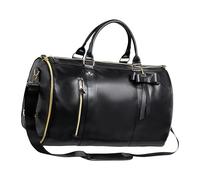 Convertible pour vêtements - Cuir PU 52 x 25 x 32 cm, Valise à main, bagage de voyage de week-end | Voyage d'affaires Destination Mariage Lune de Miel Vacances Hôtel Gym Sports Boulon, noir, Voir la