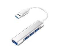 Convertisseur 1 port USB vers 4 ports USB 3.0, multifonctionnel et prêt à l'emploi (Plug and Play), transfert de données haut débit jusqu'à 5