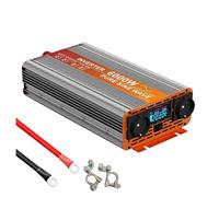 Convertisseur 12 V vers 220 V À Onde 3000 W 4000 W 5000 W 6000 W Transformateur 12 V vers 220 V pour Voiture Et Camion Prise Européenne Onduleur Puissance(12V,220V 50HZ EU_6000W)