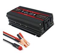 Convertisseur 12v 220v,Convertisseur Pur Sinus Voiture onduleur DC 12V à AC 220V 230V 240V 1500W / 2000W / 2600W Chargeur Transformador Convertisseur de tension automatique Accessoires auto(2600 peak)