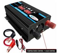 Convertisseur 12V 220V Pur Sinus 300W Onduleur à Onde Sinusoïdale Pure Transformateur avec Télécommande & Double AC Prises de