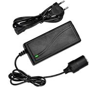 Convertisseur 12V 220V, Transformateur 220V 12V Adaptateur Allume Cigare Secteur, Chargeur Secteur 5A 60W AC À DC Adaptateur Portable pour Voiture Réfrigérateur Aspirateur