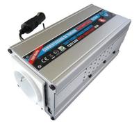 HTC Convertisseur 12/24 V automatique vers 220 V 200 W avec prise USB 0,5 A