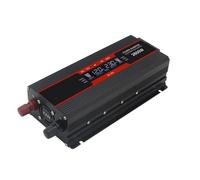 Convertisseur 1500 W/2000 W/2600 W avec Écran LCD Convertisseur Solaire 12 V CC vers 220 V CA 2 Ports USB Convertisseur d'onde Sinusoïdale Modifiée Convertisseur Pur Sinus(12V 220V 2600W)