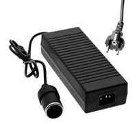 Convertisseur 220V vers 12V, Adaptateur Allume Cigare Secteur, Adaptateur Secteur Transformateur 12V Secteur Transformateur Convertisseur Adaptateur De Puissance pour Voiture Réfrigérateur Aspirateur
