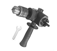 Convertisseur à angle droit de 90 degrés pour adaptateur de perceuse, accessoire d'angle de machine de meulage avec mandrin à trois mâchoires, outil d'extension en métal pour perceuses électriques