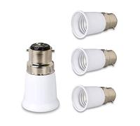 Convertisseur à douille lumineux 4PCS, B22 en E27 Adaptateur de douille à vis de bulbe Adaptateur de douille du porte-sobre pour les ampoules LED et les ampoules à incandescence et les ampoules CFL