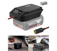 Convertisseur abaisseur 18 V à 12 V pour Bosch pour adaptateur de batterie de roue électrique, sortie 5 V-13 V max connecteur allume-cigare 10 A pour tous les appareils de voiture, convertisseur de