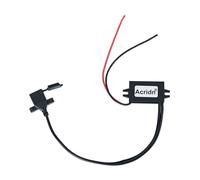 Convertisseur abaisseur USB 12 V vers 5 V Double port USB A Large plage de tensions d'entrée Adaptateur ABS pour appareils électroniques Convertisseur de puissance haute efficacité