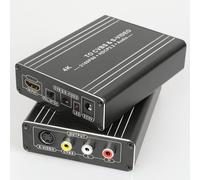 Convertisseur adaptateur Audio vidéo et 4K 60 HDMI-compatible AV + SVIDEO HD, conversion de Signal à RCA NK-H12 haute définition