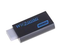 Convertisseur adaptateur compatible Wii vers HDMI, prise en charge FullHD 720P 1080P 3.5mm Audio pour Wii2HDMI, HDTV, noir et blanc