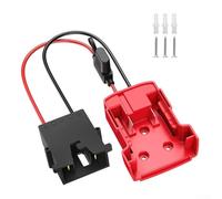 Convertisseur adaptateur de batterie 18 V avec connecteur de faisceau de fils, porte-fusible et fil 12 AWG pour une utilisation sûre avec batterie au lithium 12 V (noir)