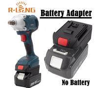 Convertisseur adaptateur de batterie pour batterie au Lithium Makita 18V vers pour accessoires d'outils électriques Li-Ion Bosch 18V (sans batterie) noir