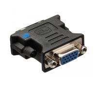 Convertisseur Adaptateur DVI To VGA Dvi-A 12 + 5 Broches Mal VGA Femelle Noire