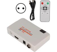 Convertisseur Adaptateur Hdmi Vers Rf, Adaptateur Coaxial Numérique 1080P Entrée Rf Convertisseur De Sortie De Analogique Avec Télécommande Pour Console De Jeu[Z292]