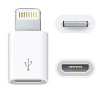 Convertisseur adaptateur pratique micro USB vers Lightning pour iPhone téléphone portable iPod iPad Blanc