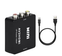 Convertisseur/adaptateur RCA AV vers HDMI, format Portable, pour Gamecube et nintendo Sega, NES, SNES, N64